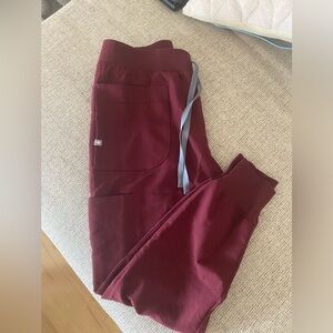 Figs Burgundy Nepal Joggers- Medium